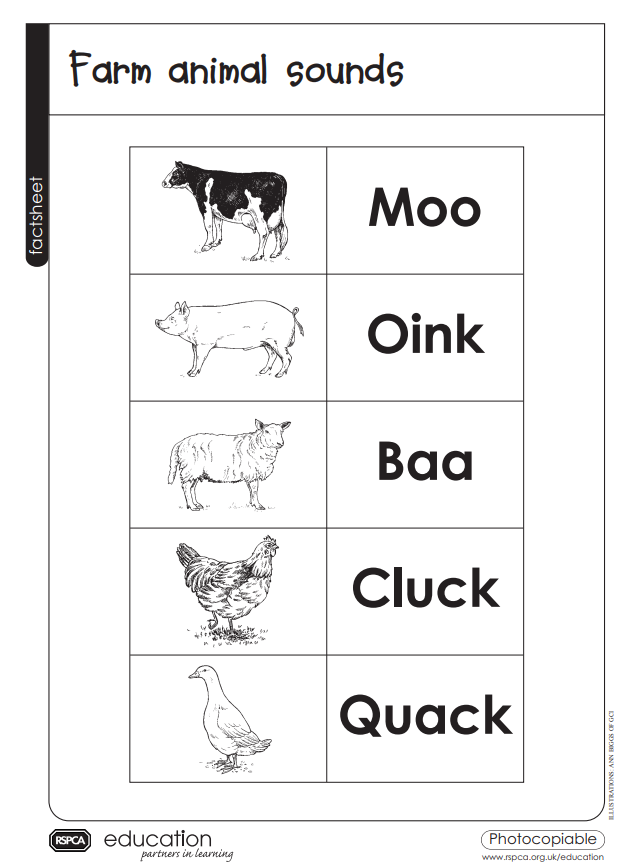 Farm Animals | Senses | RSPCA Education Farm Animals | Senses | RSPCA Education