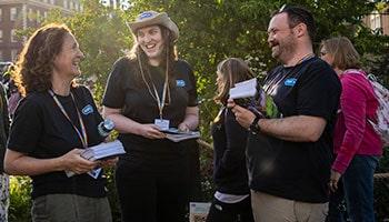 A group of RSPCA volunteers chatting