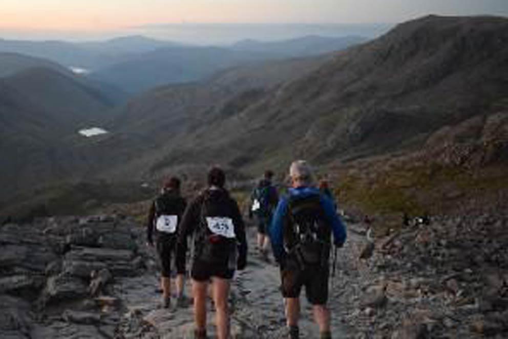 through the lake district hills.