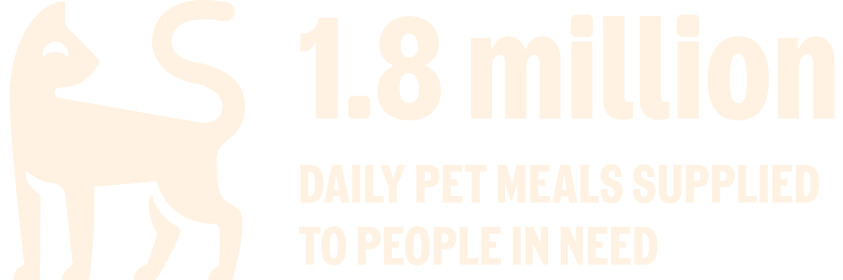 1.8 million daily pet meals supplied.